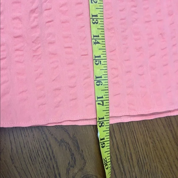 J Crew Coral Cotton Faux Wrap Skirt BNWT - Picture 11 of 12